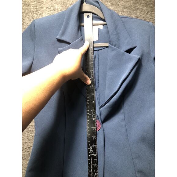 Women's Vintage 1980's Ann Miller Collection Skirt Suit Size 7 Blue Short - Picture 8 of 16